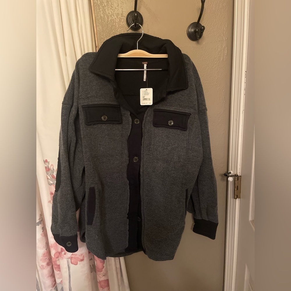 Free People Ruby Jacket Color: Incense Black XS NWT - Picture 5 of 7